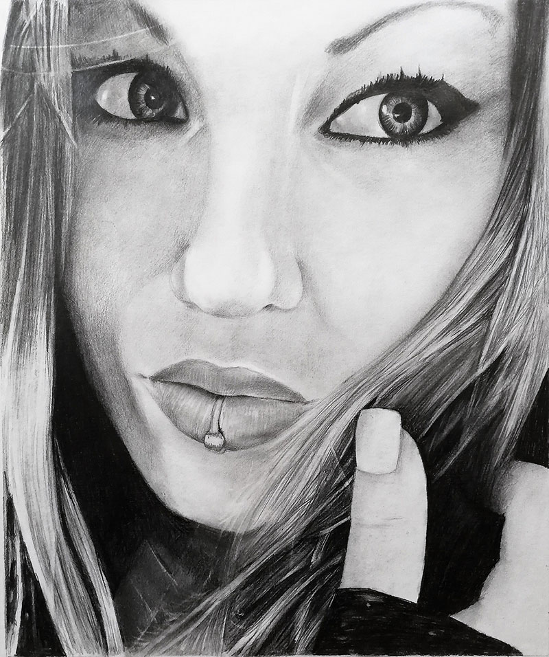 peinture portrait femme moderne