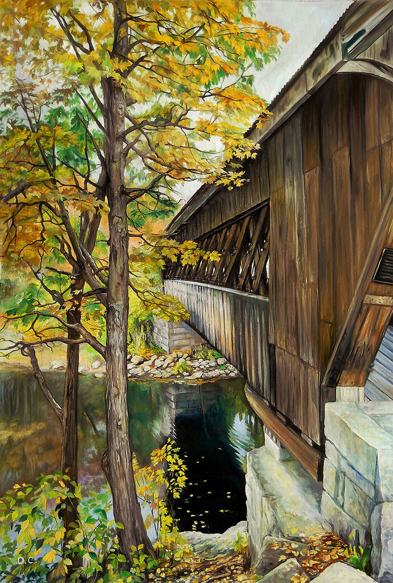Stunning oil painting of a landscape