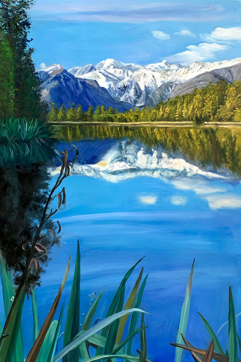 Gorgeous acrylic painting of a landscape