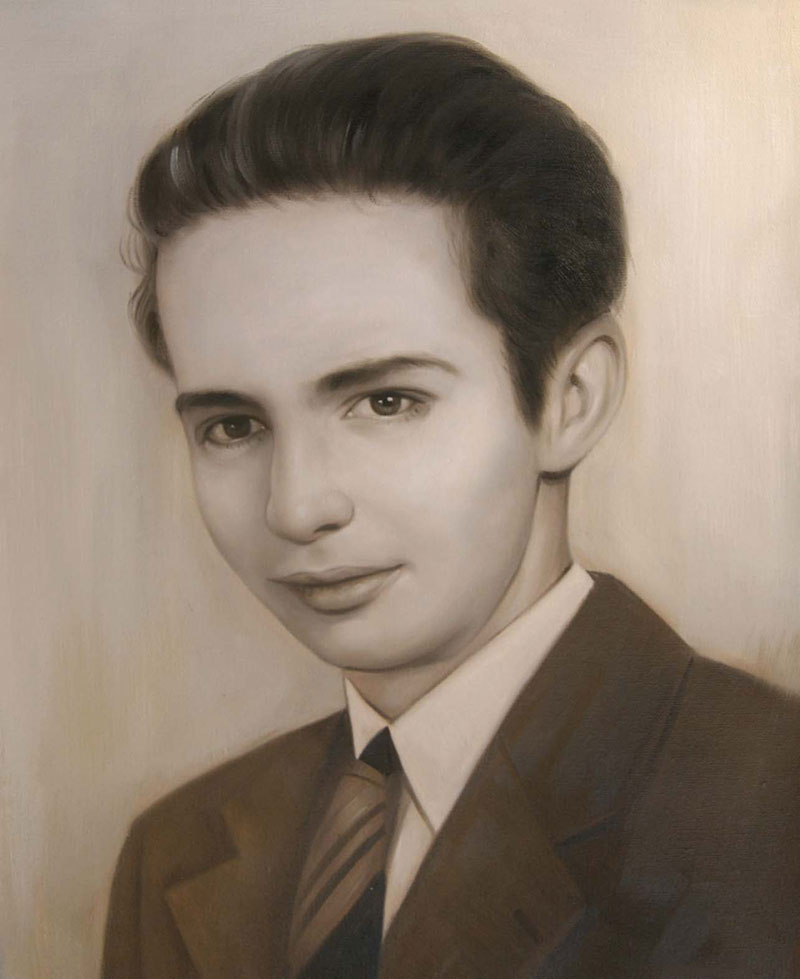 turn a vintage photo into a painting