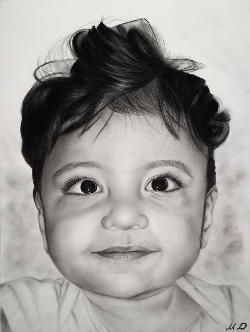 charcoal portrait