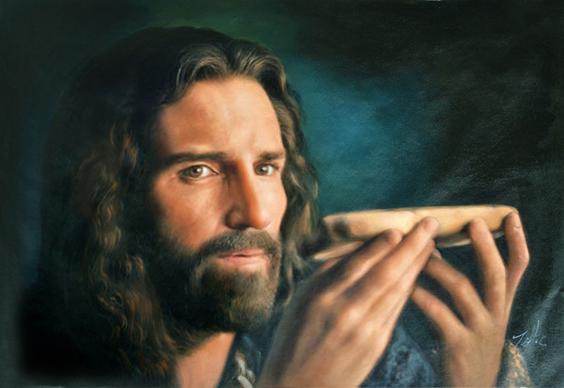 a custom oil painting of jesus