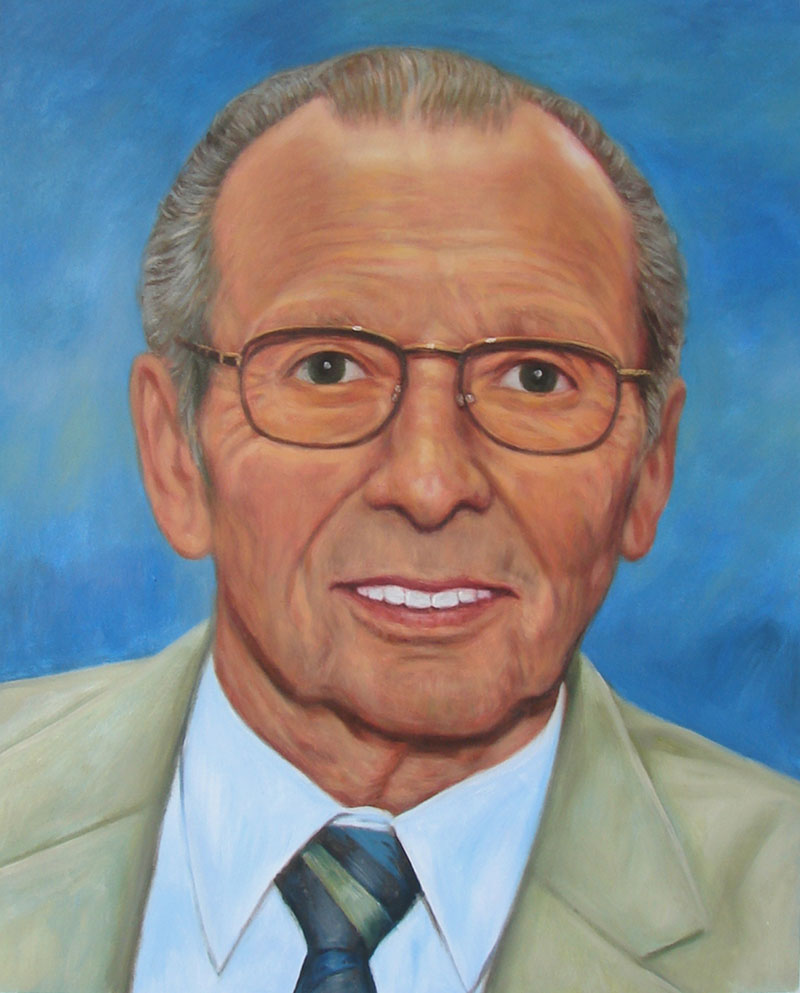 Custom acrylic portrait of a gent