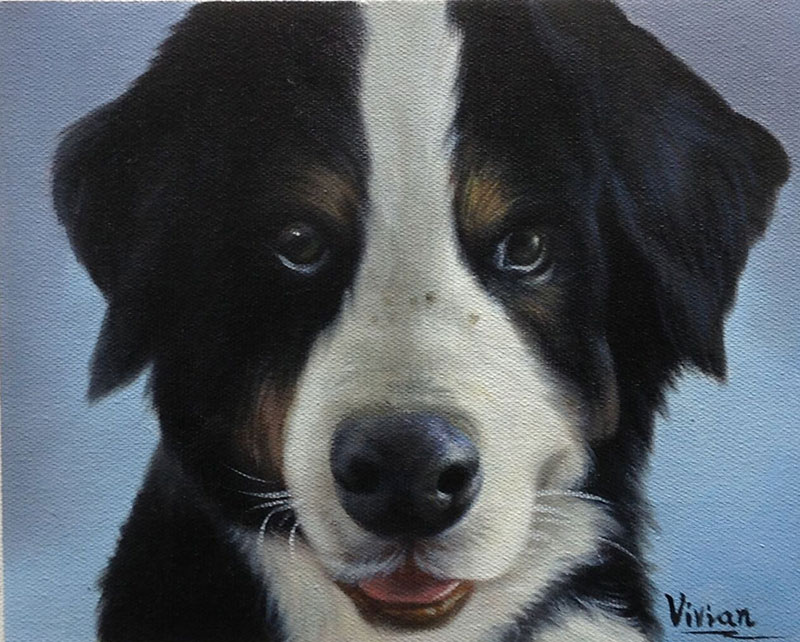 custom art dog painting
