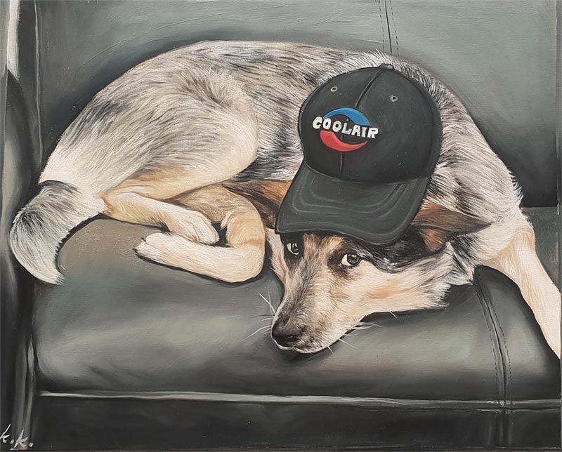 peinture de chien