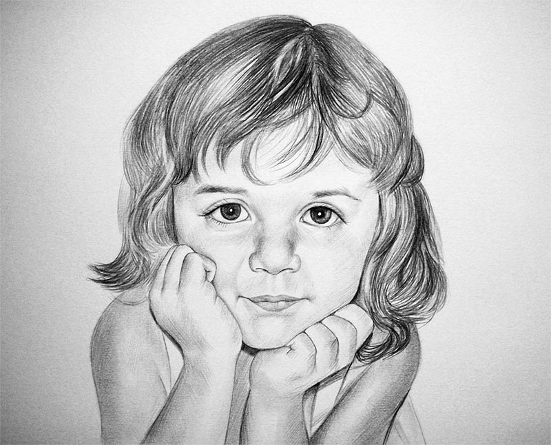 Baby Portrait Drawings by Angela of Pencil Sketch Portraits