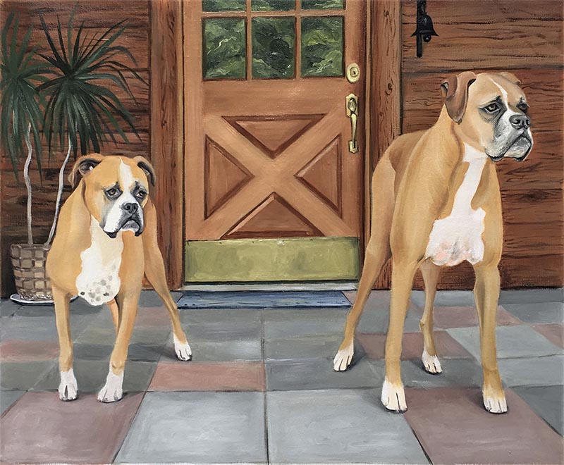 les chiens en peinture