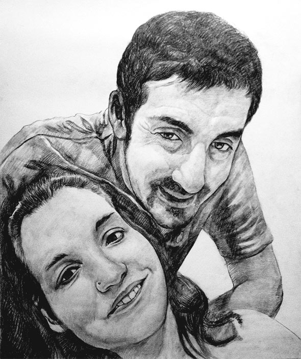 dibujos a carboncillo