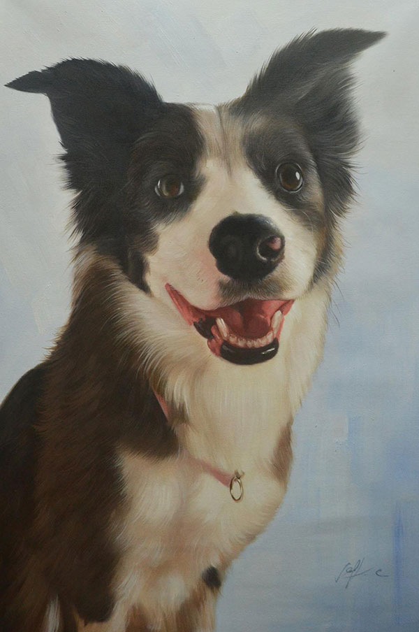 custom dog potrait