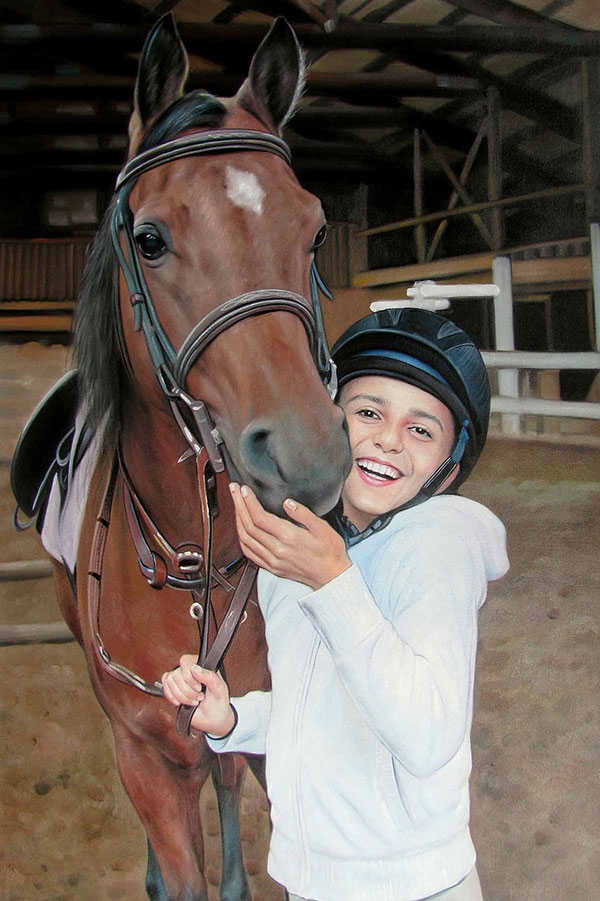 custom horse painting