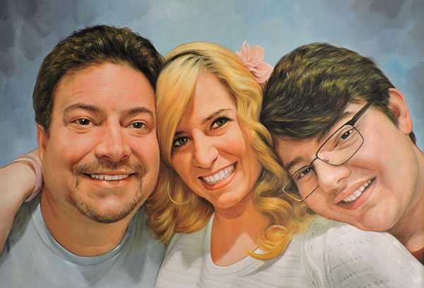 oil painting portrait from photo