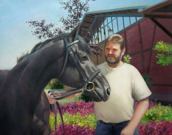 mein Pferd als Ölgemälde