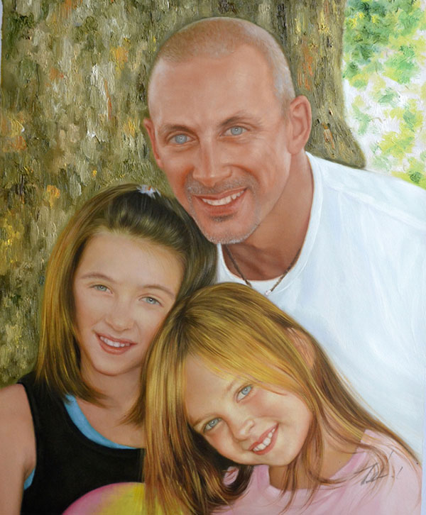 Tableau portrait famille