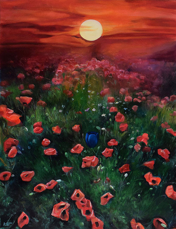 Custom oil landscape painting