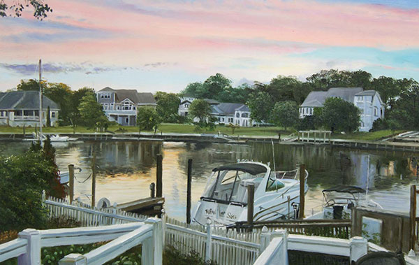 hand painted oil art