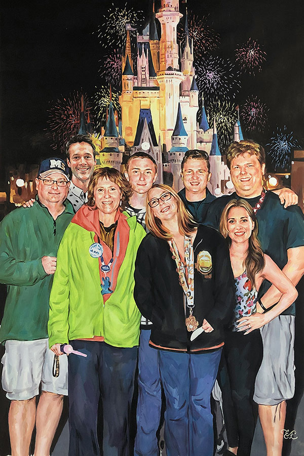 family portrait disney land