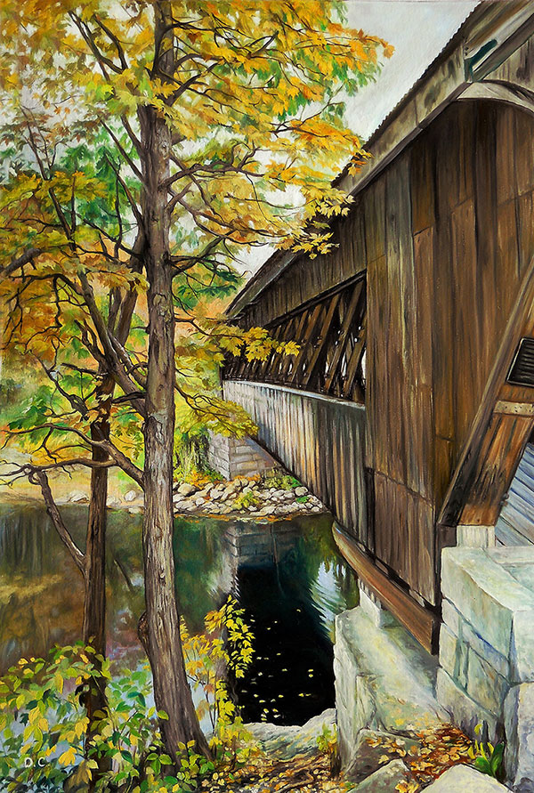 Stunning oil painting of a landscape