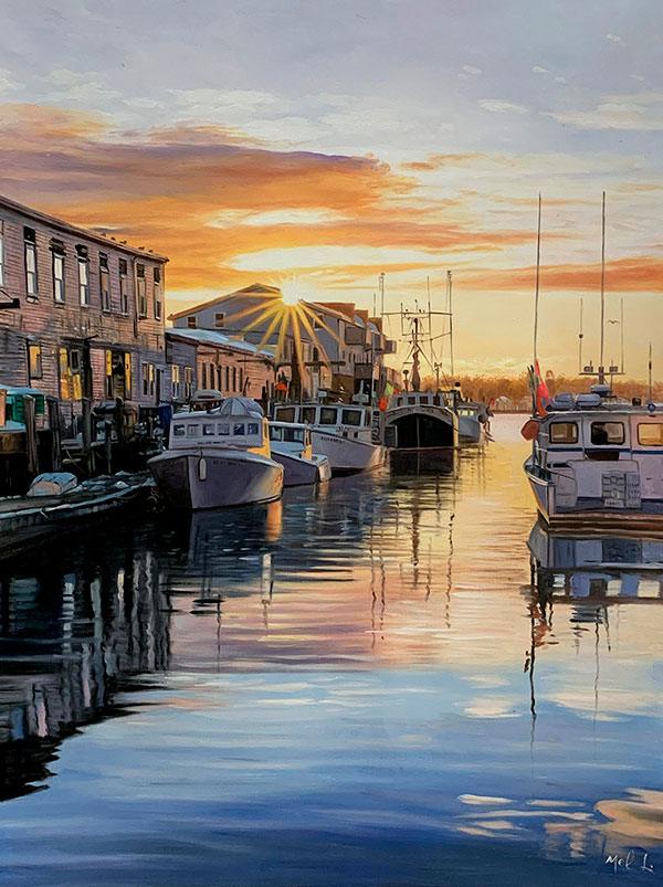 Gorgeous oil painting of a landscape