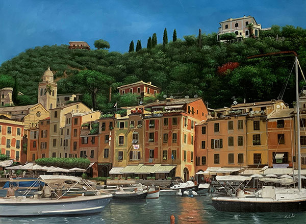 Gorgeous oil painting of a landscape