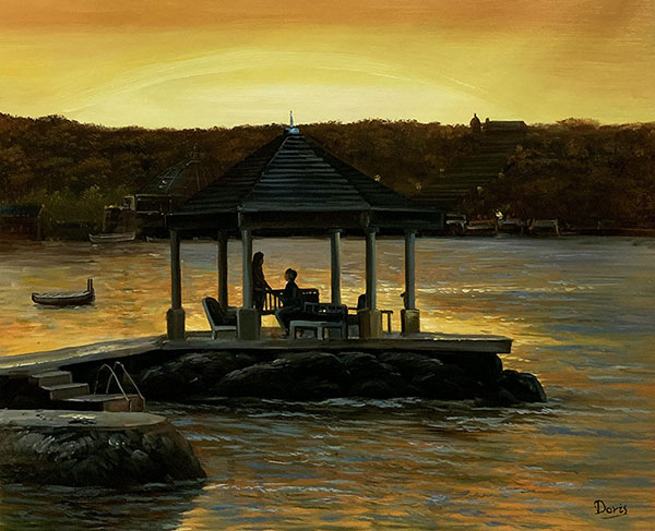 Stunning oil artwork of a landscape