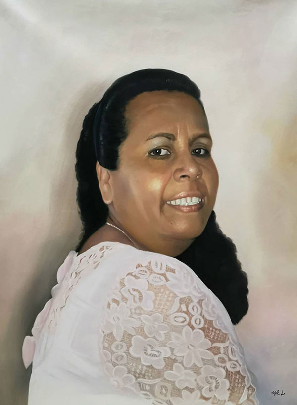 Custom oil portrait of a woman
