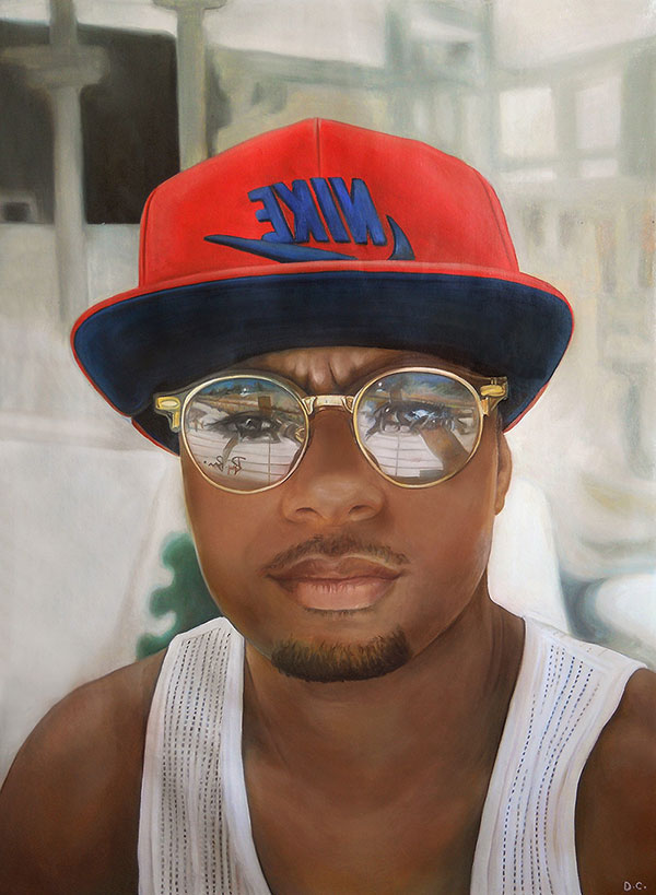 Personalized close up oil portrait of an adult