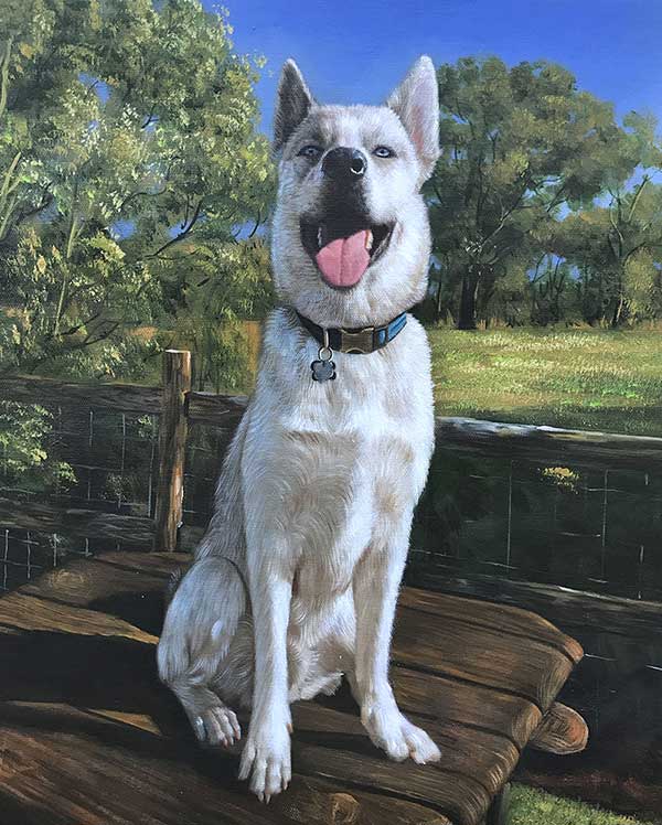 Hundegemälde Leinwand