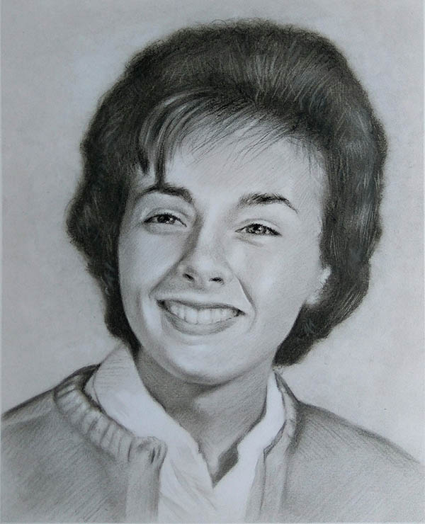 black and white portrait