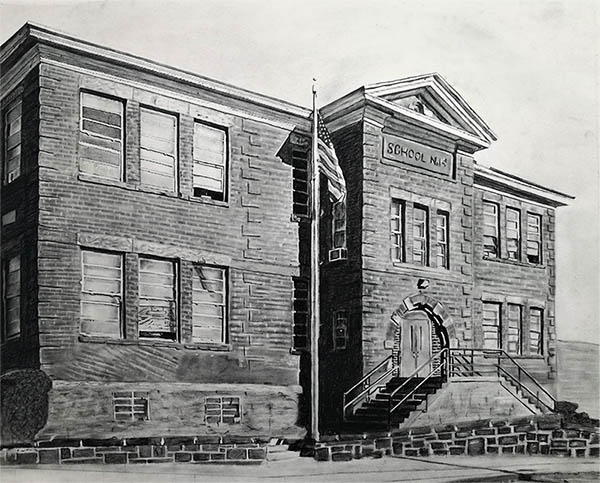 charcoal drawings
