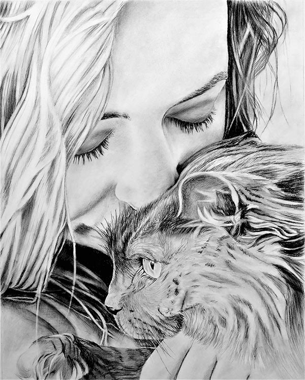 cat portraits on canvas
