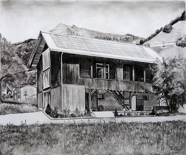 dibujos a carboncillo