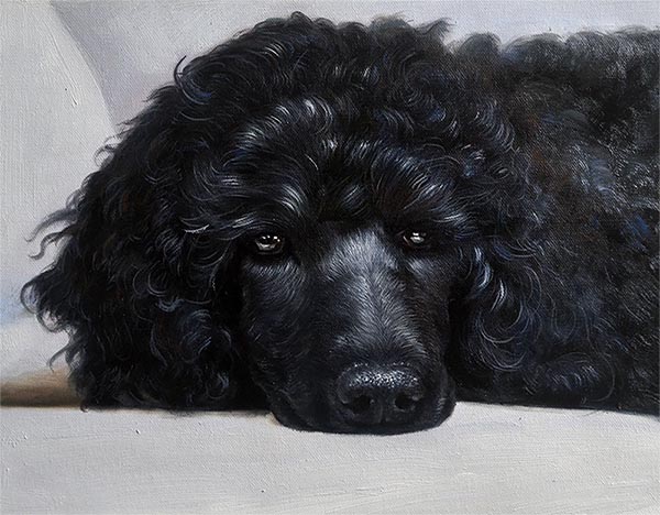 dog canvas painting