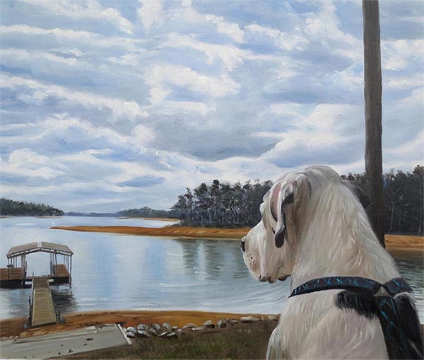dog portraits on canvas