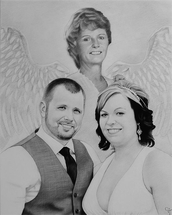 memorial charcoal drawnig