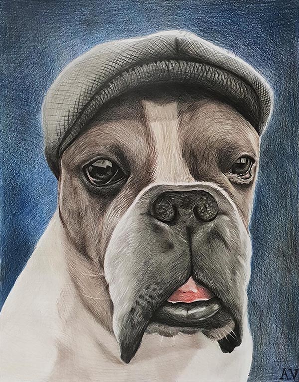 dog portraits on canvas