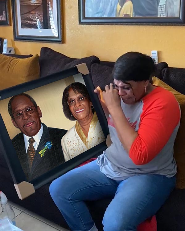 Sentimental reveal video of receiving a handmade painting