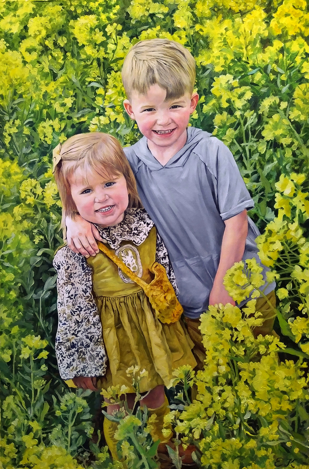 Custom Child Oil Portrait Paint Your Life