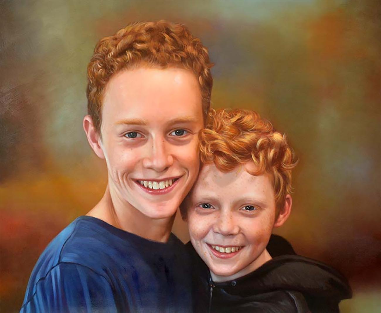 Custom Child Portraits, 100% Hand-Painted By Real Artists