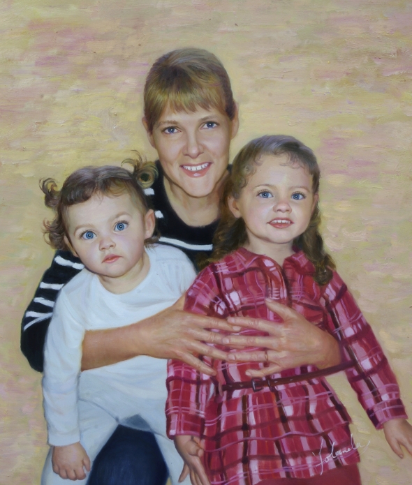 tableau peinture famille