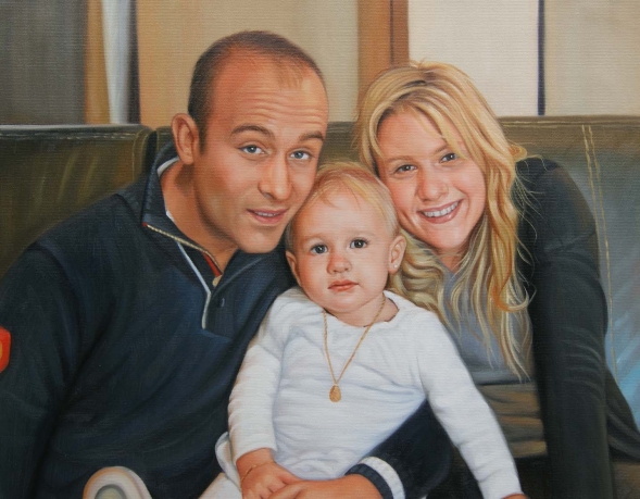 peintre pour portrait de famille