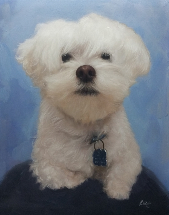 cloud dog painting