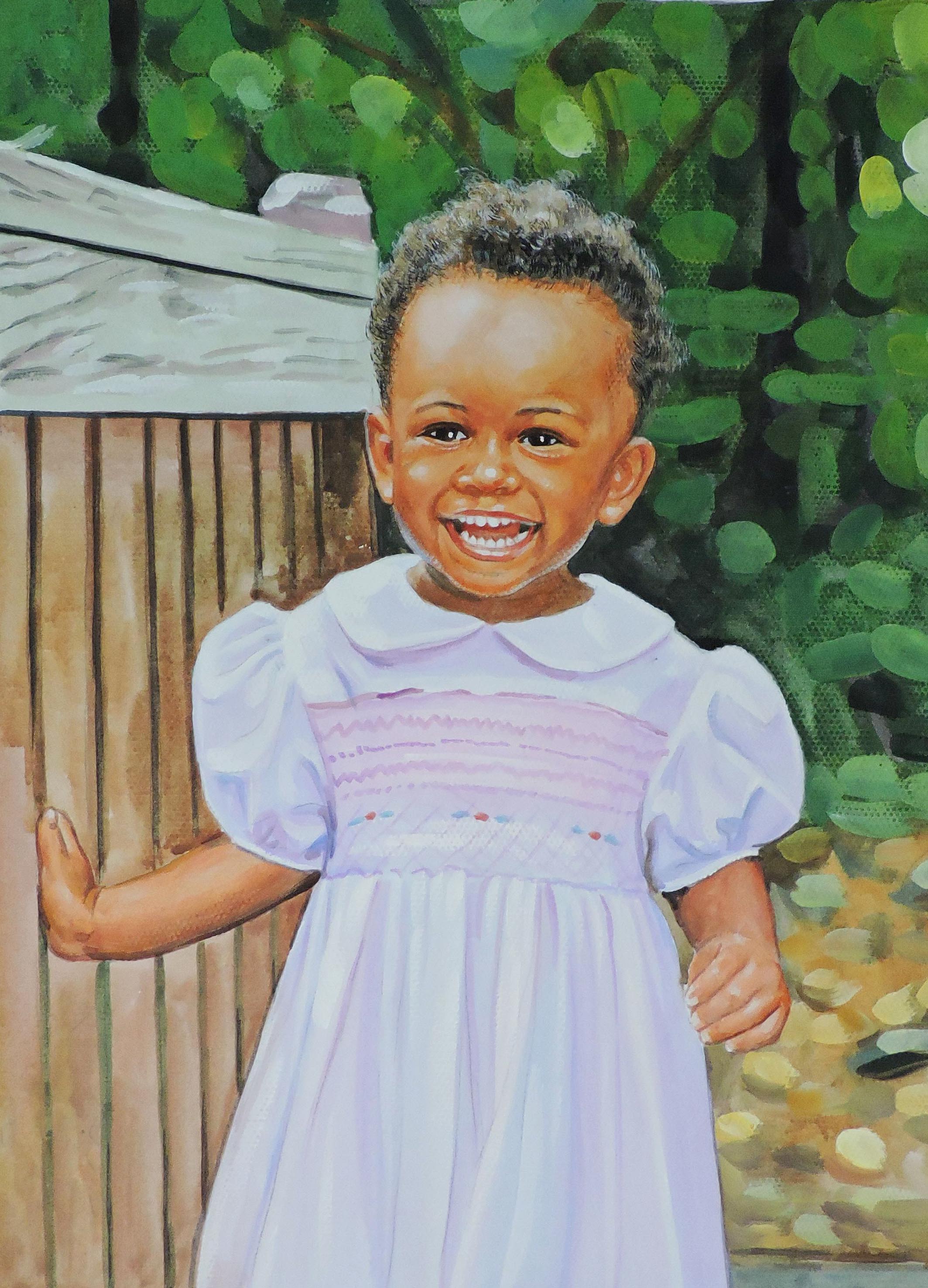 Watercolor Child Portrait Paint Your Life