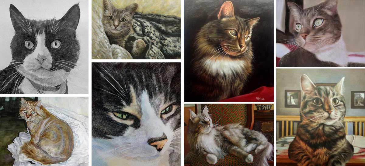 Portraits De Chats Peintures De Chats Dessins De Chats Portraits De Chats Peintures De Chats Dessins De Chats