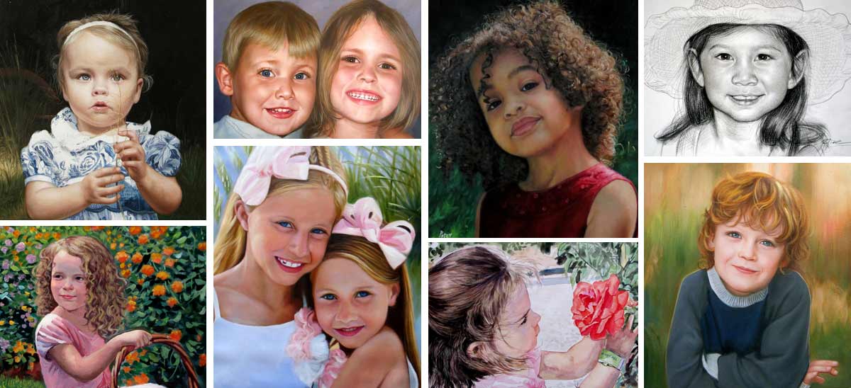 Ritratti Di Bambini Dipinti Di Bambini Artisti Di Ritratti Di Bambini