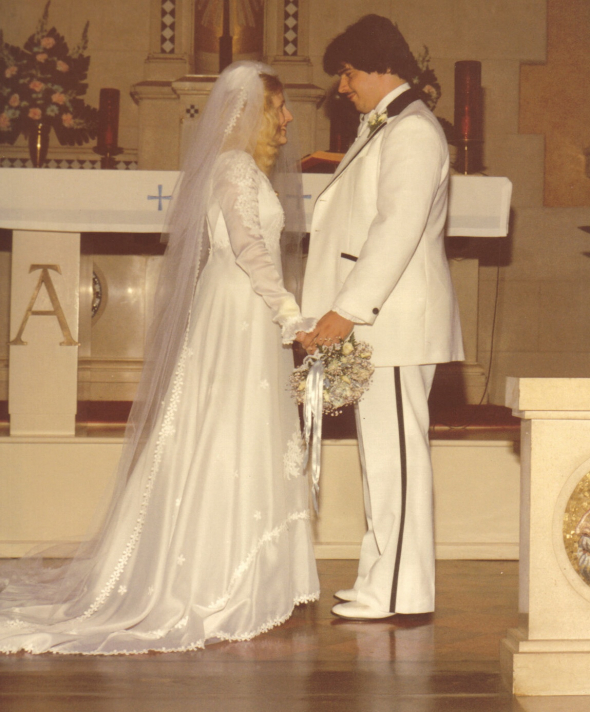 an oil painting of a wedding old memory
