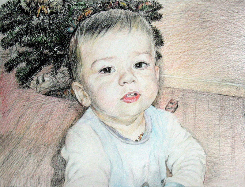 portrait visage bébé
