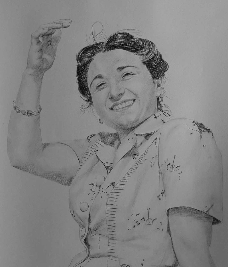 disegno a carboncino da foto
