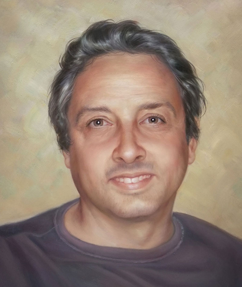 mejor regalo de retratos al óleo pintados a mano de foto