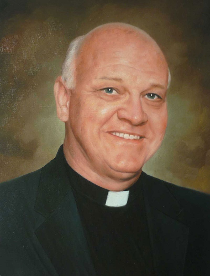 a custom oil portrait of a pastor