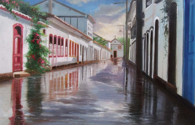 realistic oil painting on canvas